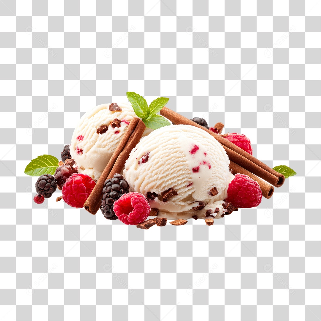 Sorvete de Cereja PNG Transparente