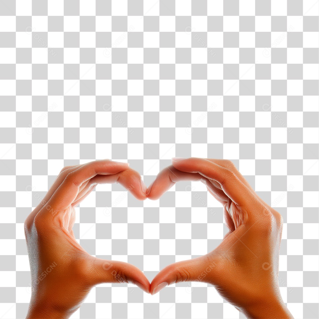 Mãos Fazendo Coração PNG Transparente