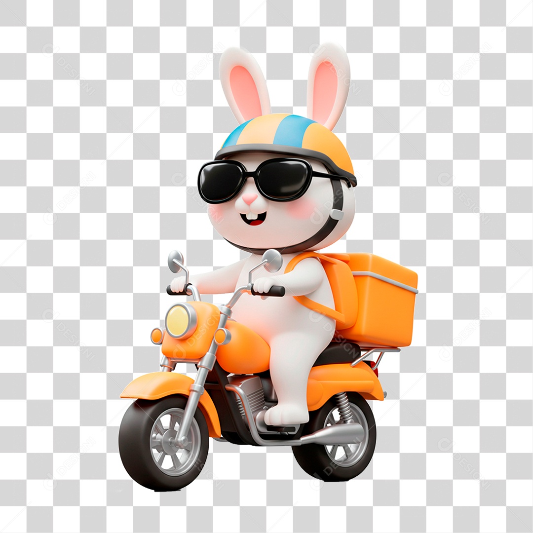 Homem de Motocicleta PNG Transparente