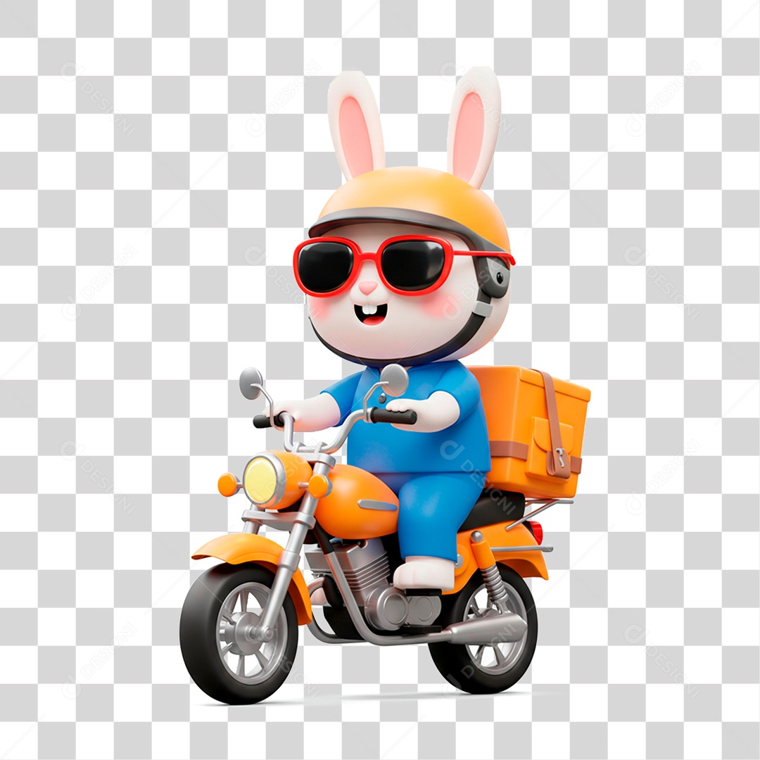 Homem de Motocicleta PNG Transparente