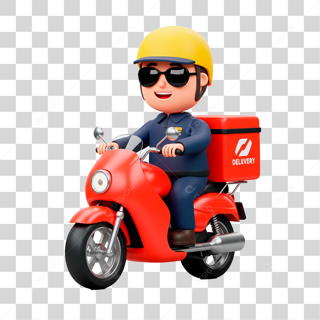 Homem de Motocicleta PNG Transparente