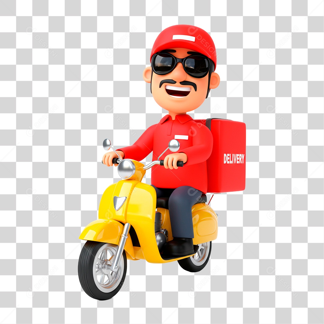 Homem de Motocicleta PNG Transparente
