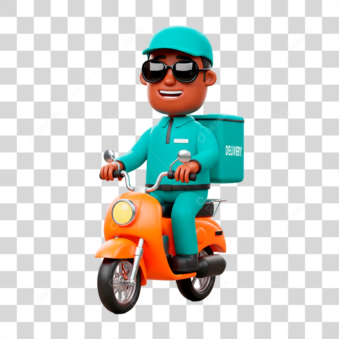 Homem de Motocicleta PNG Transparente