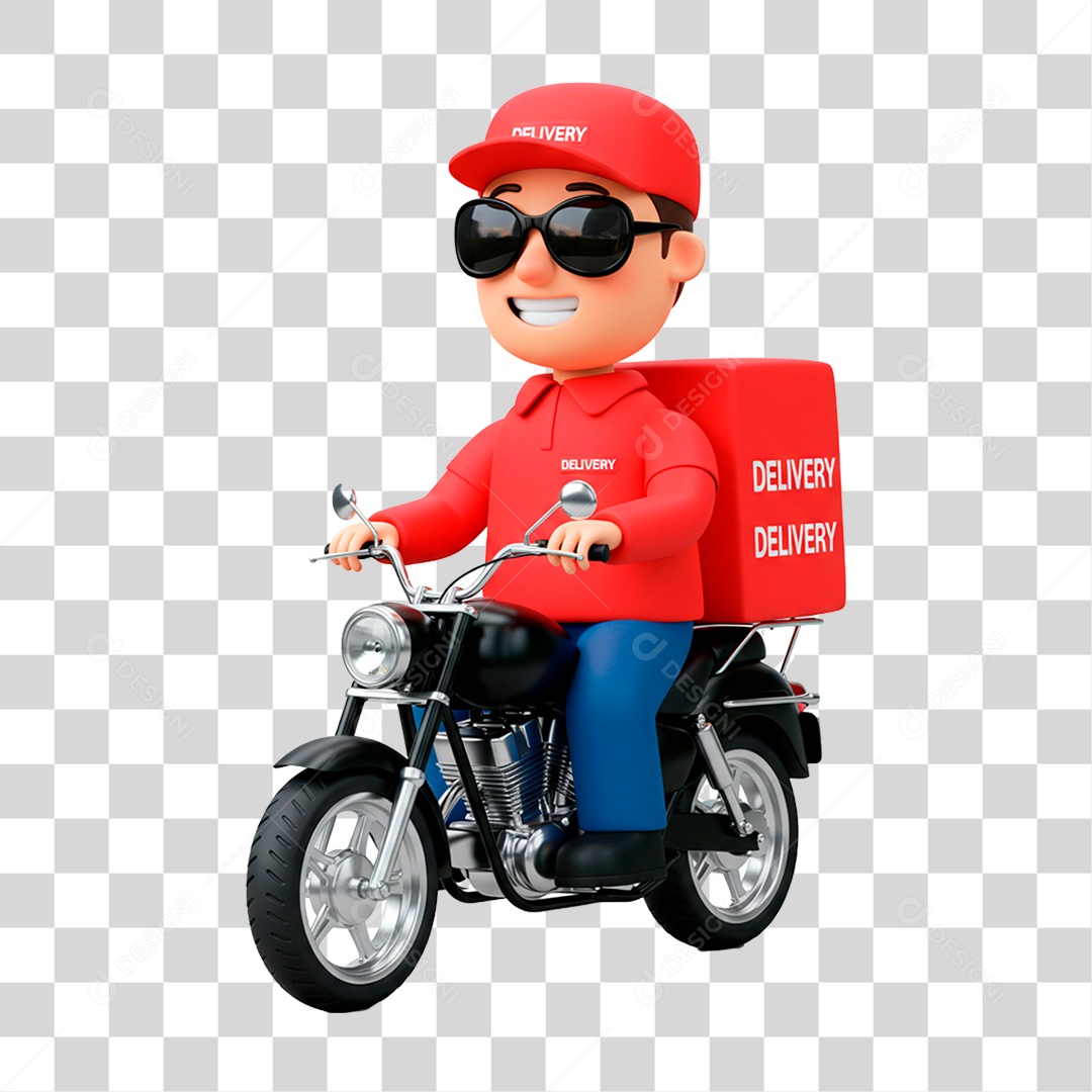 Homem de Motocicleta PNG Transparente