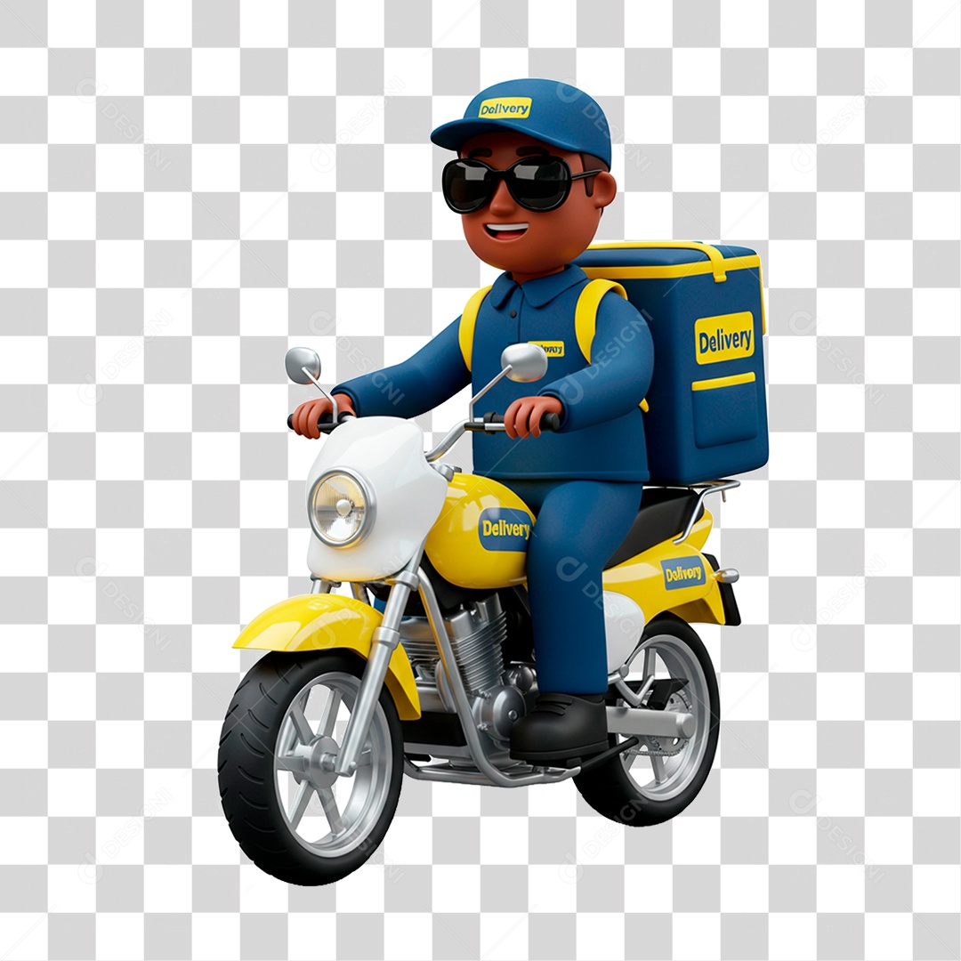 Homem de Motocicleta PNG Transparente