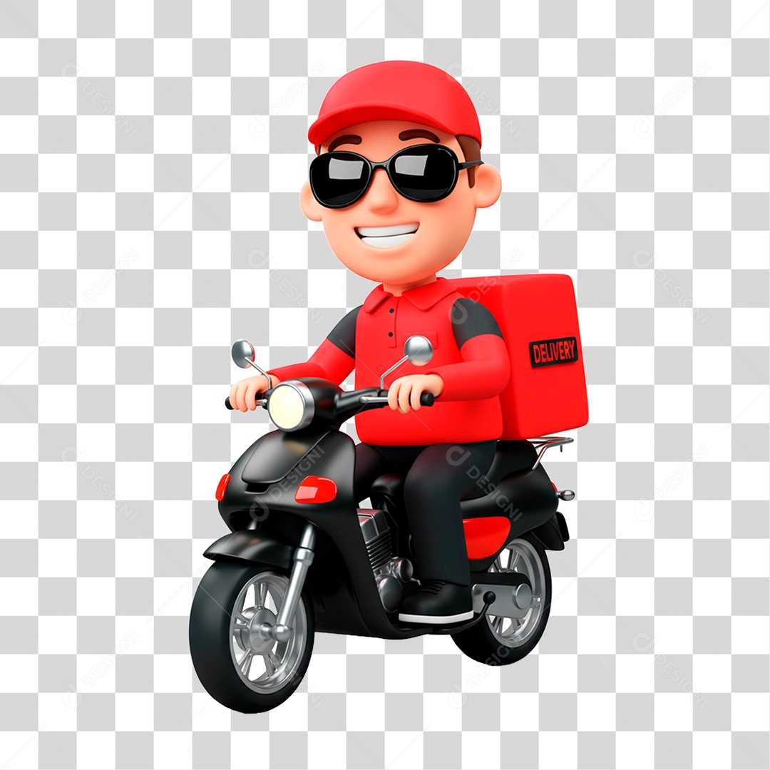 Homem de Motocicleta PNG Transparente
