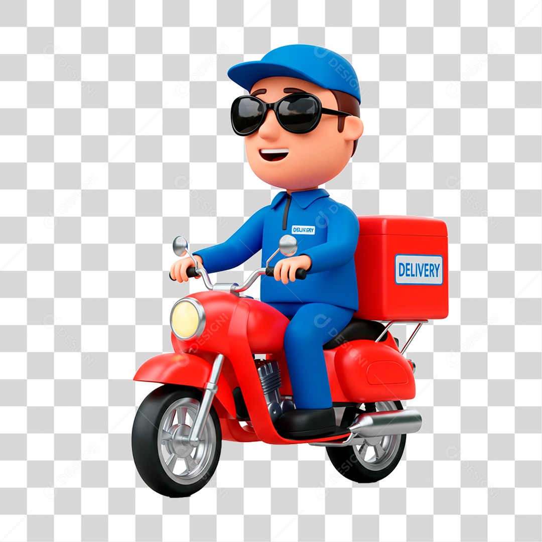 Homem de Motocicleta PNG Transparente