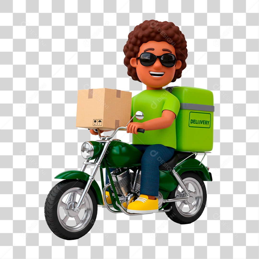 Homem de Motocicleta PNG Transparente
