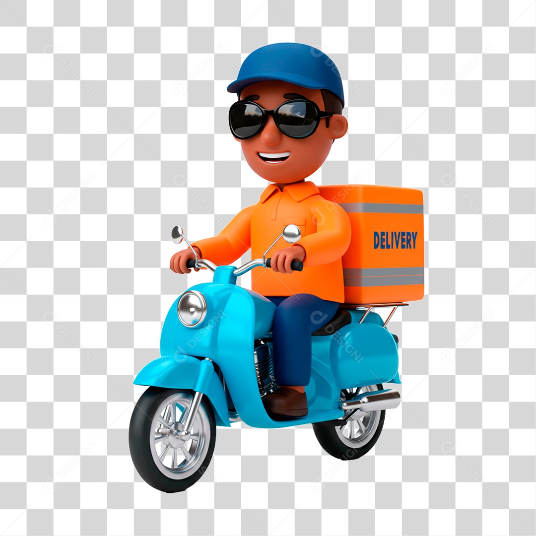Homem de Motocicleta PNG Transparente