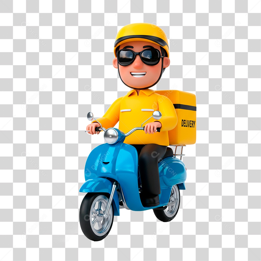 Homem de Motocicleta PNG Transparente