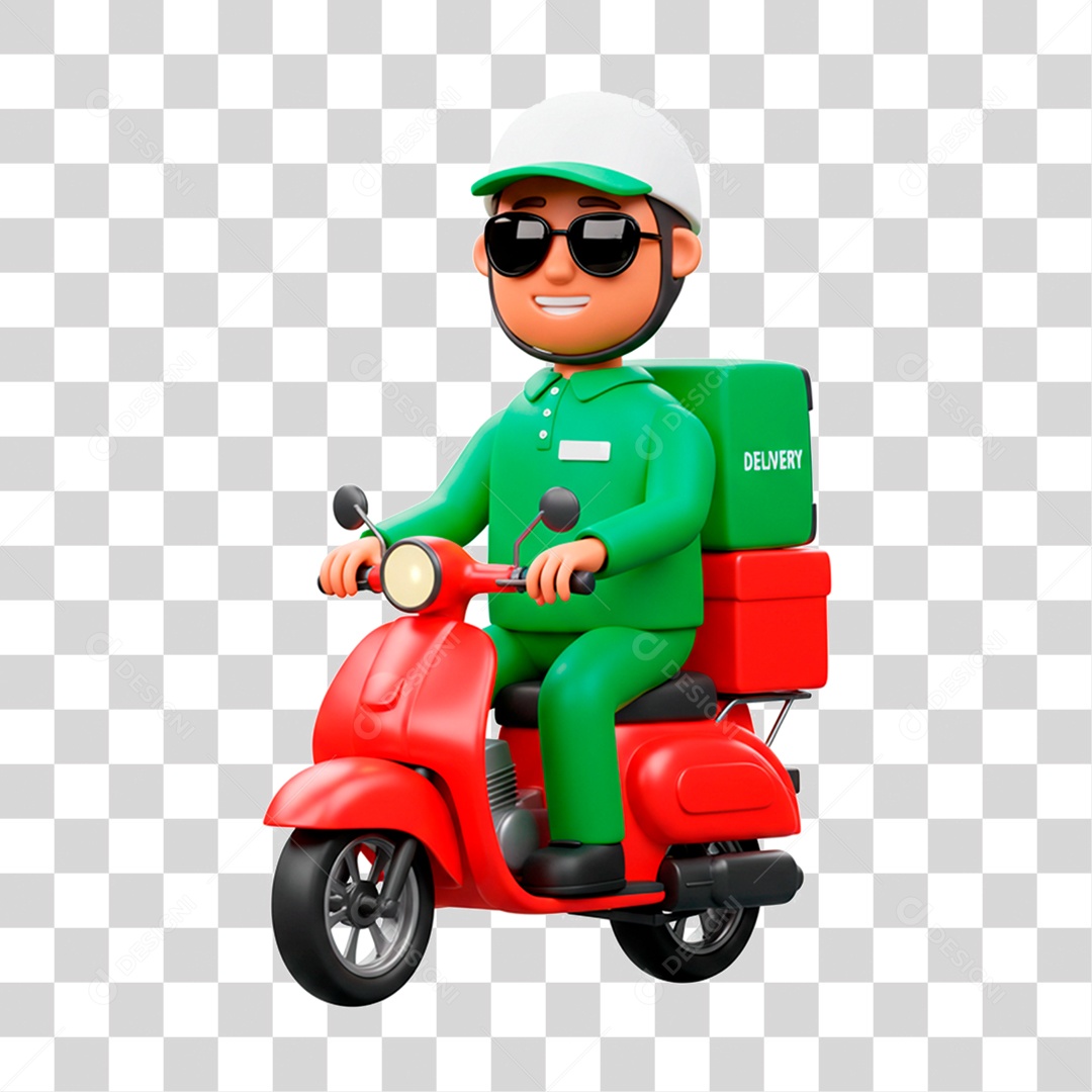 Homem de Motocicleta PNG Transparente