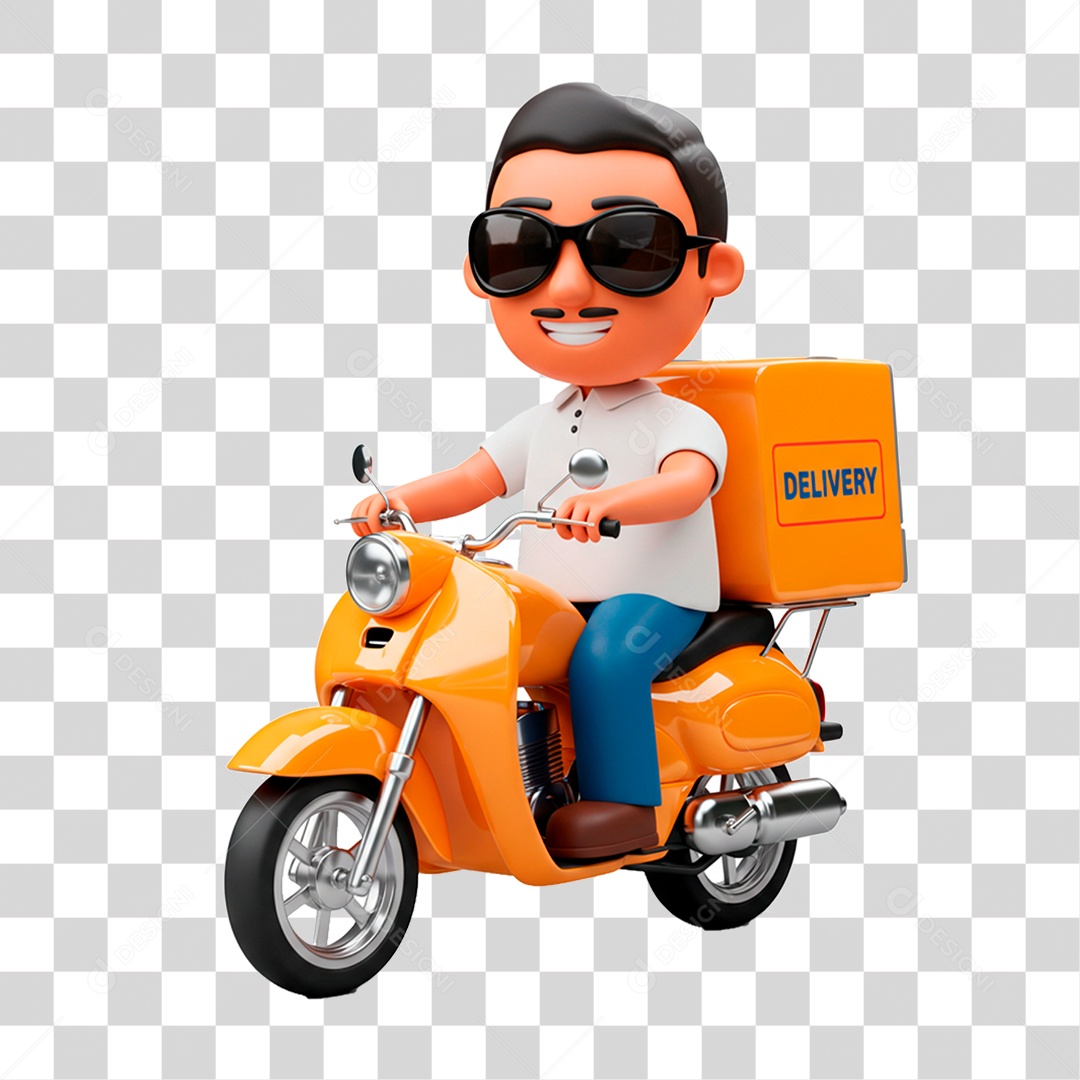 Homem de Motocicleta PNG Transparente