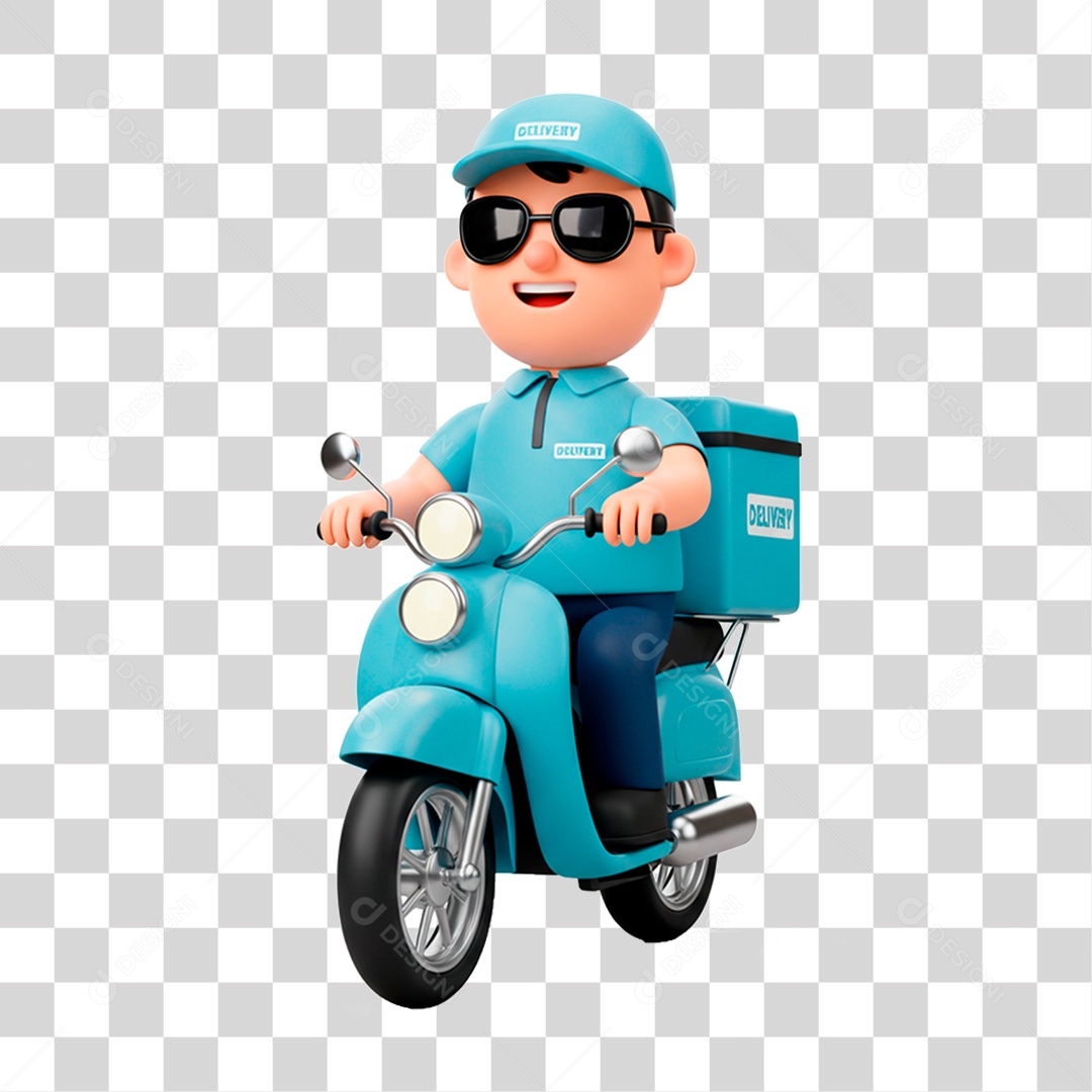 Homem de Motocicleta PNG Transparente