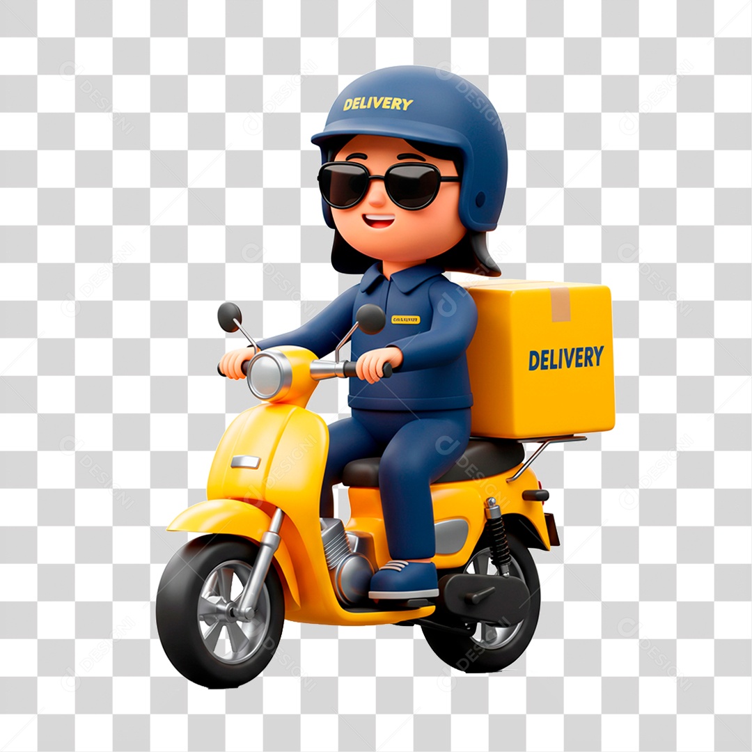 Mulher de Motocicleta PNG Transparente