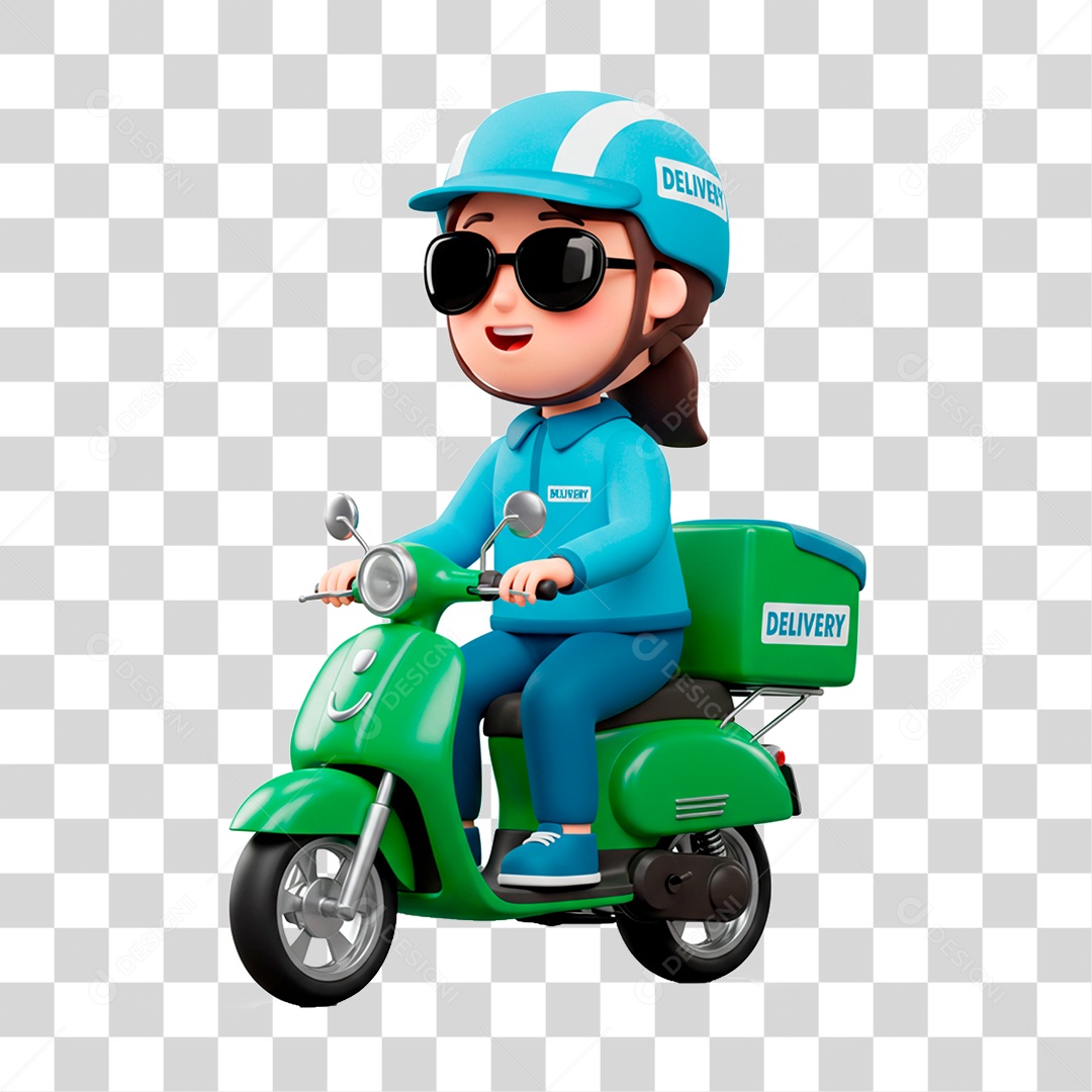 Mulher de Motocicleta PNG Transparente