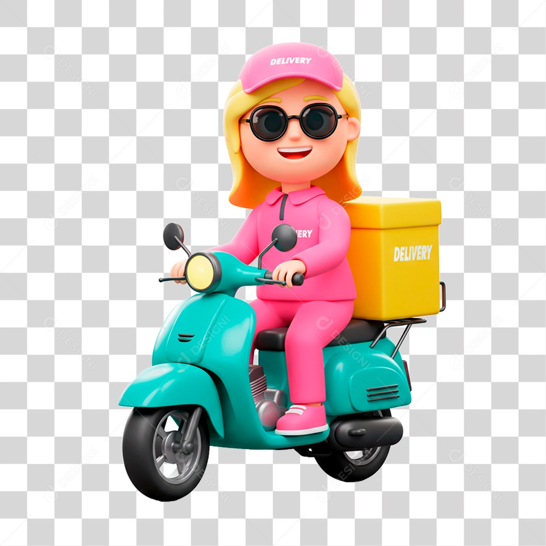 Mulher de Motocicleta PNG Transparente