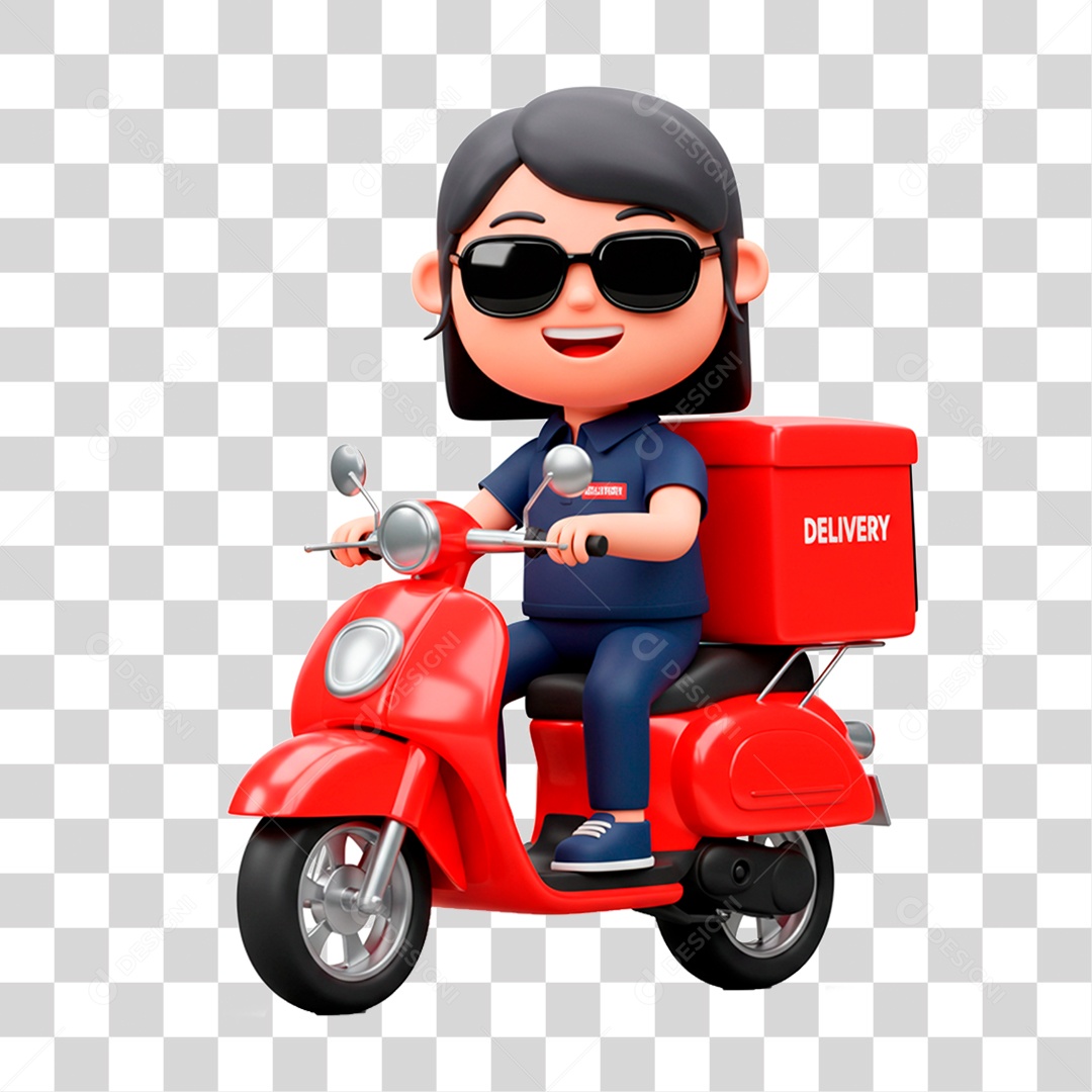 Mulher de Motocicleta PNG Transparente