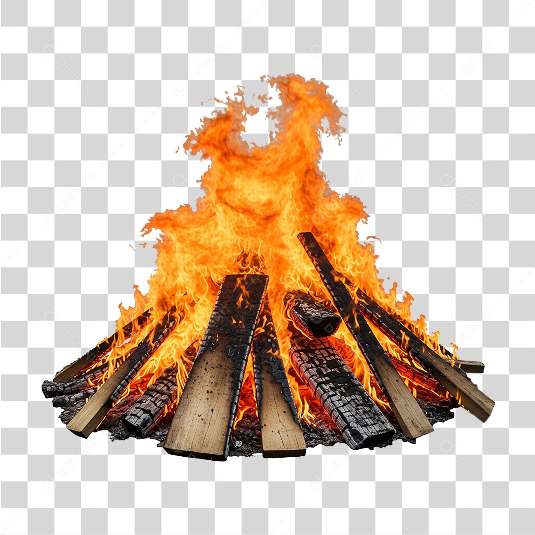 Fogueira Festa Junina PNG Transparente