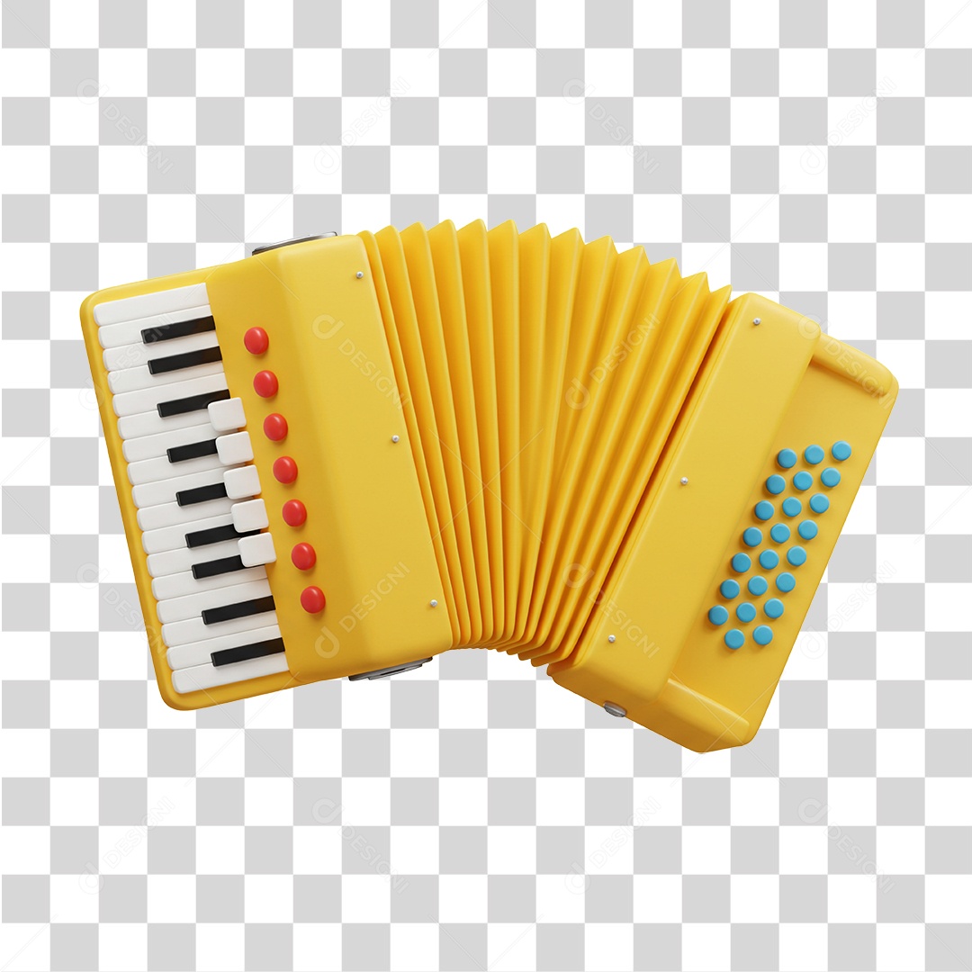 Instrumento Musical Sanfona PNG Transparente