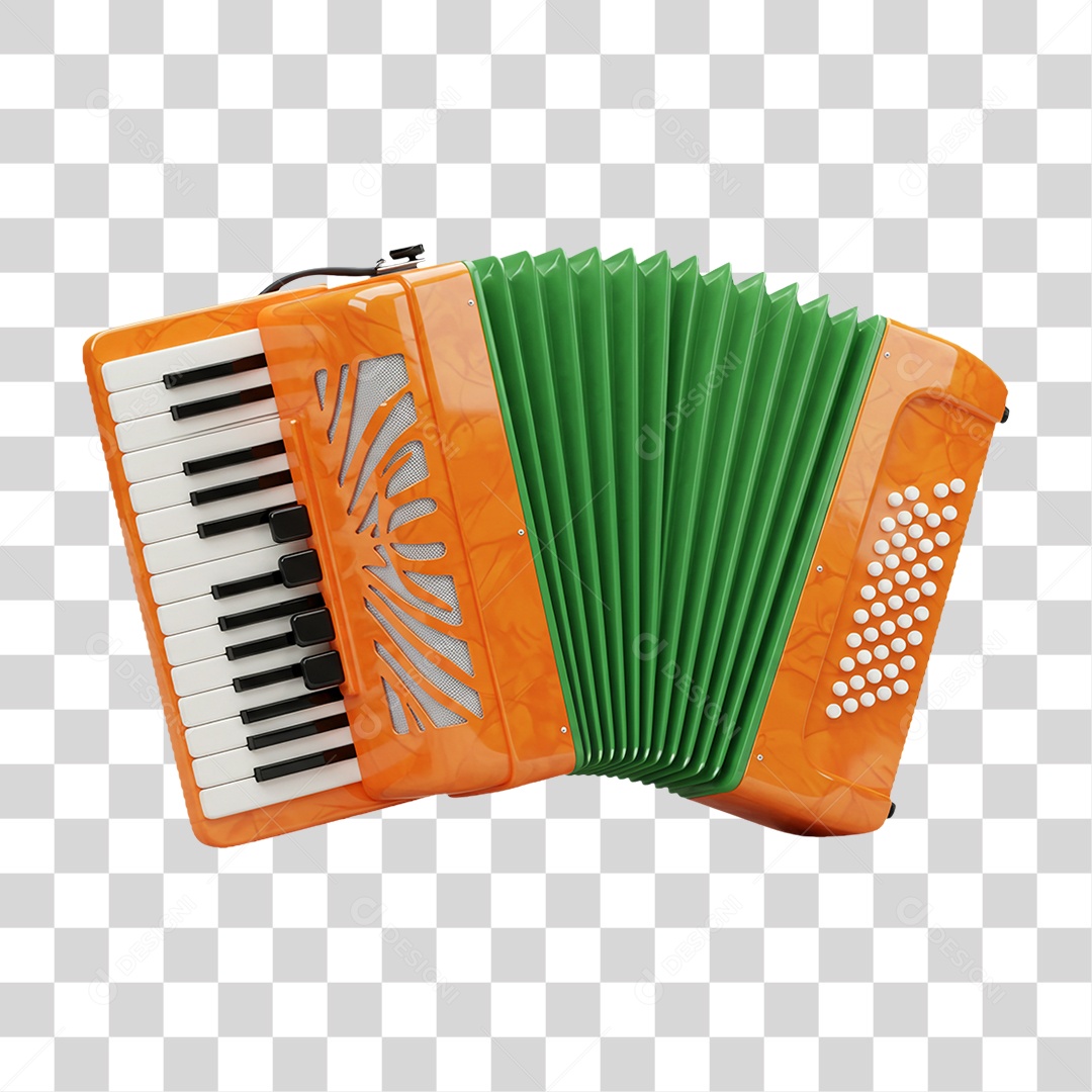 Instrumento Musical Sanfona PNG Transparente