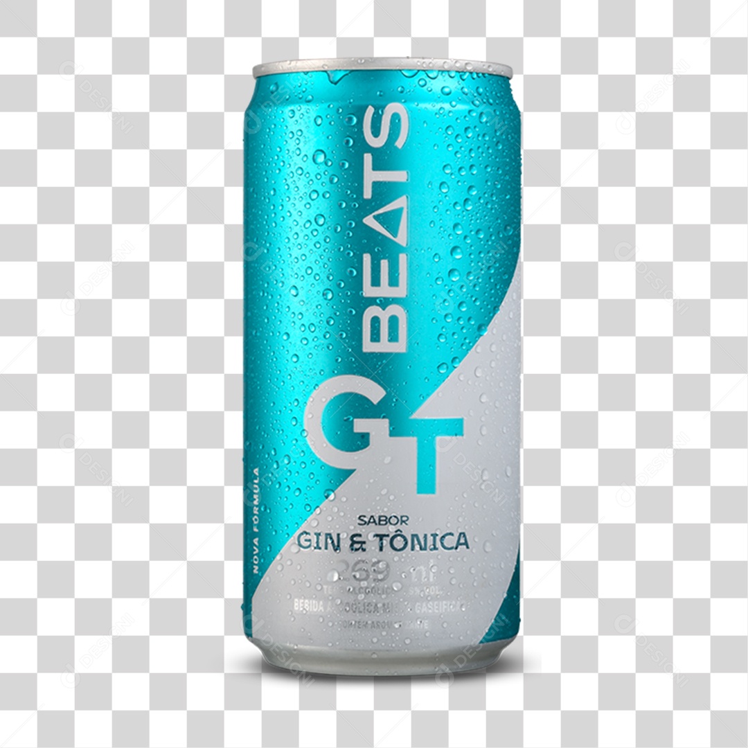 Lata de Cerveja Beats PNG Transparente