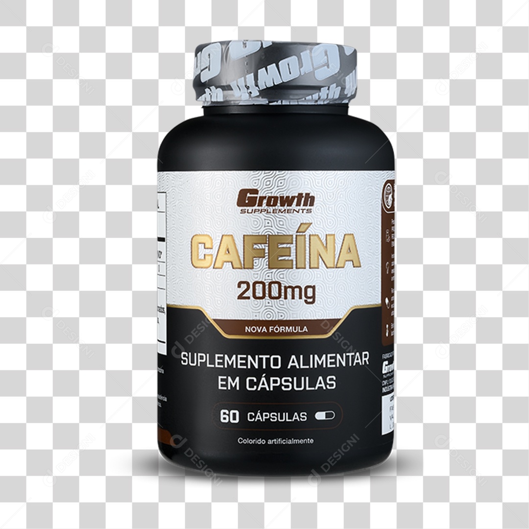 Suplemento de Cafeína PNG Transparente