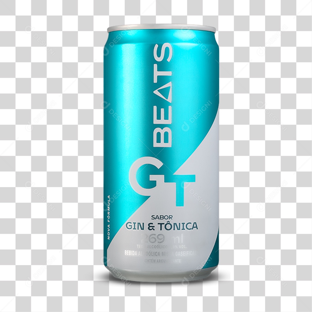 Lata de Cerveja Beats PNG Transparente