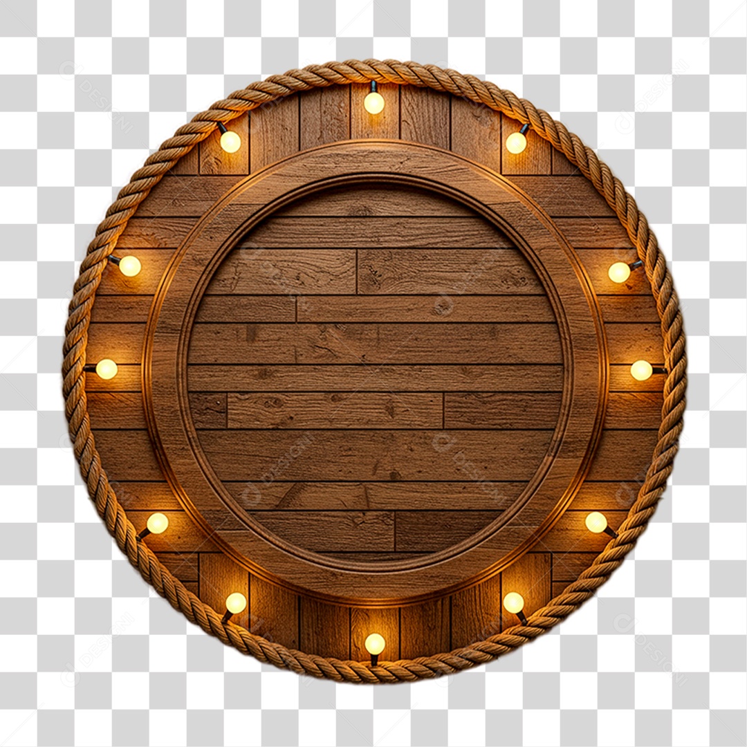 Painel de Madeira PNG Transparente