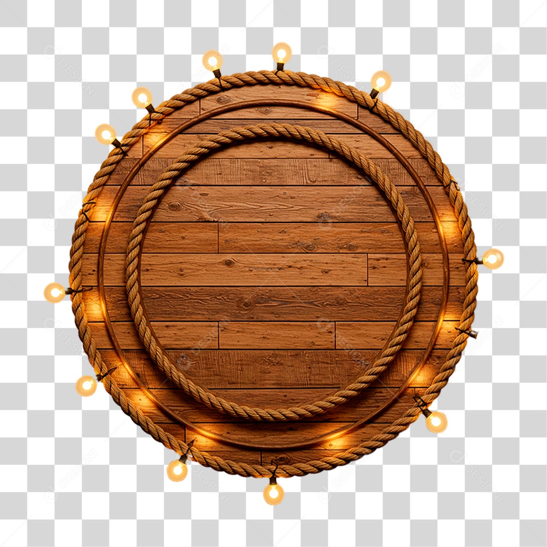 Painel de Madeira PNG Transparente