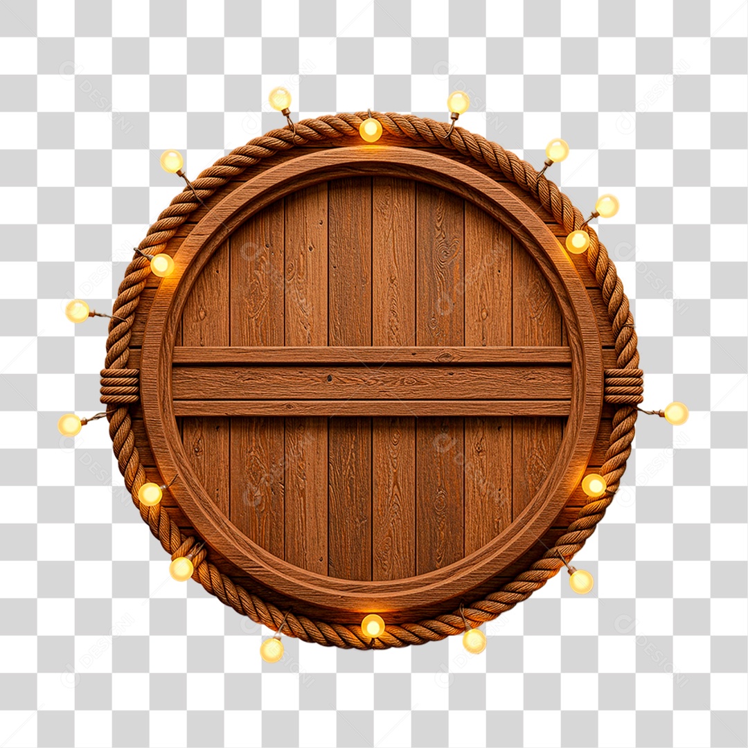 Painel de Madeira PNG Transparente