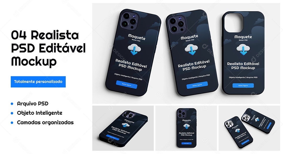 Mockup Capa de IPhone PSD Editável