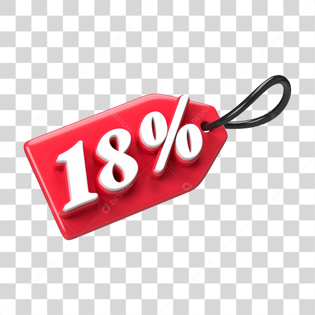 Etiqueta de Preço % PNG Transparente