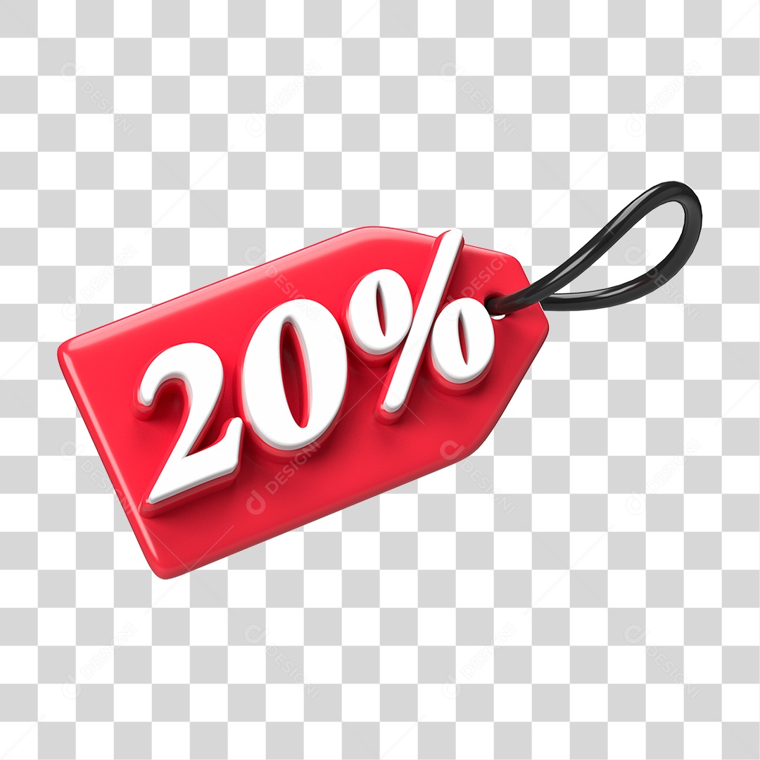 Etiqueta de Preço % PNG Transparente