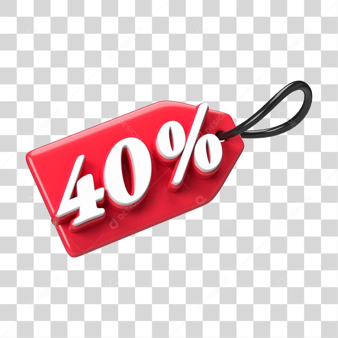 Etiqueta de Preço % PNG Transparente