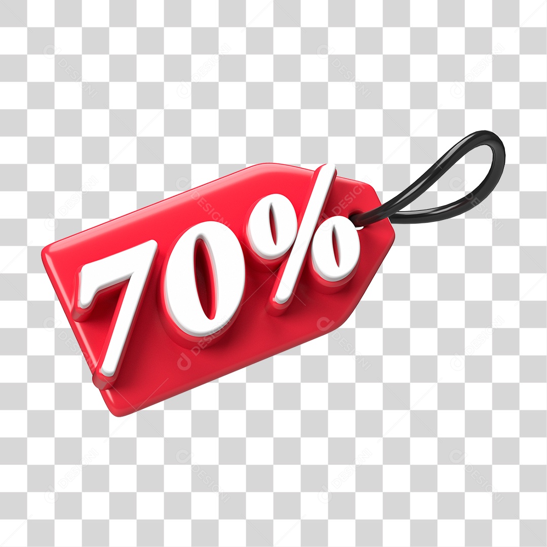 Etiqueta de Preço % PNG Transparente