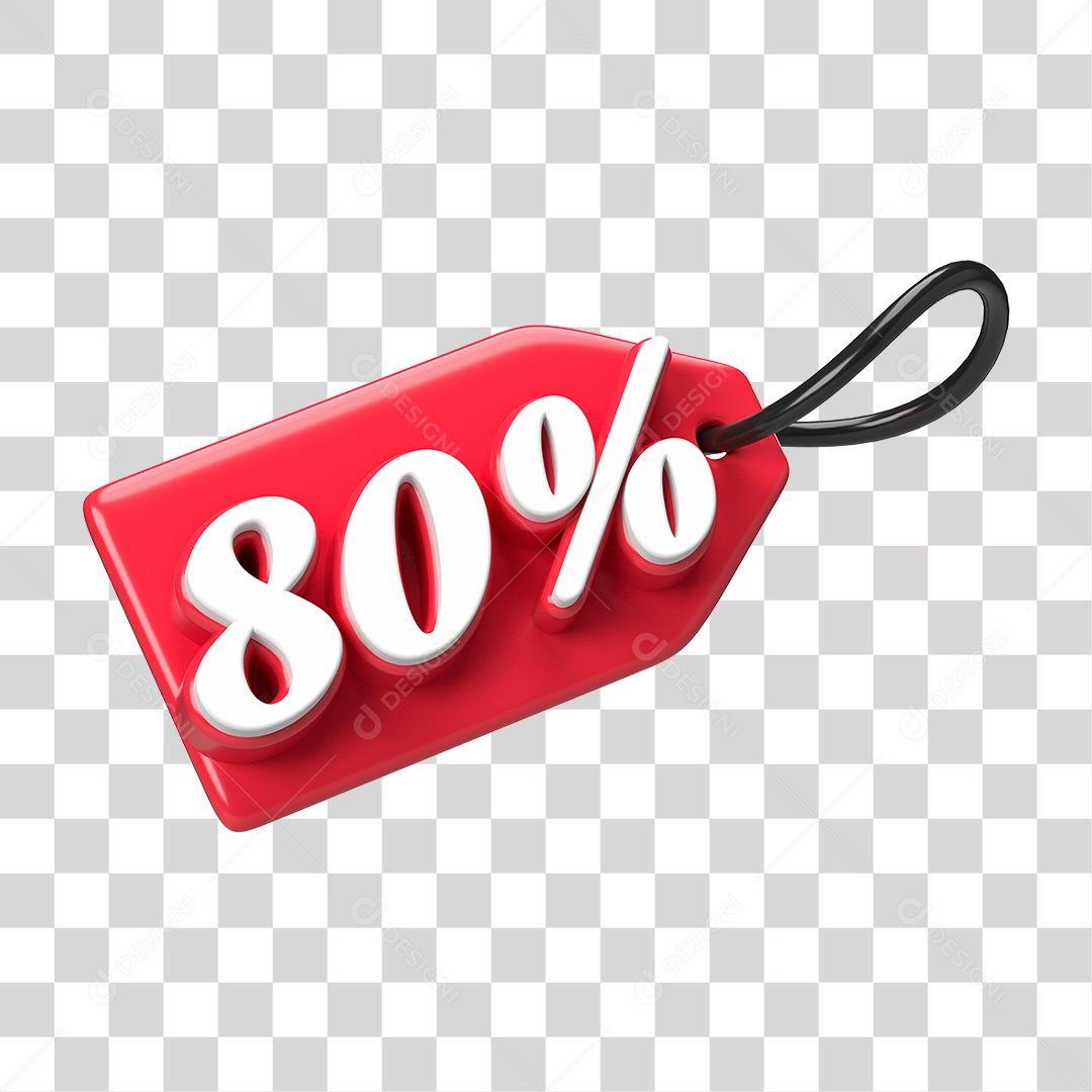 Etiqueta de Preço % PNG Transparente