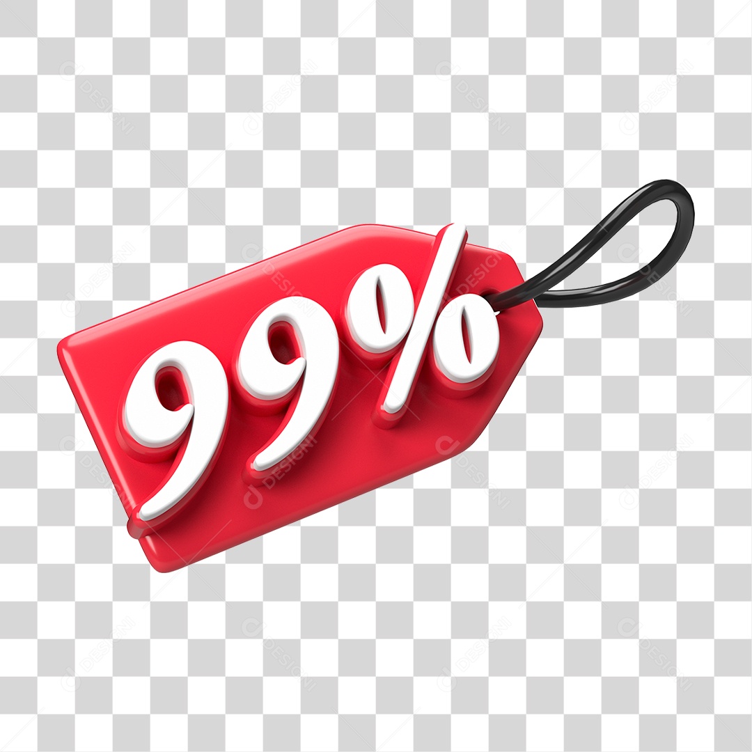 Etiqueta de Preço % PNG Transparente