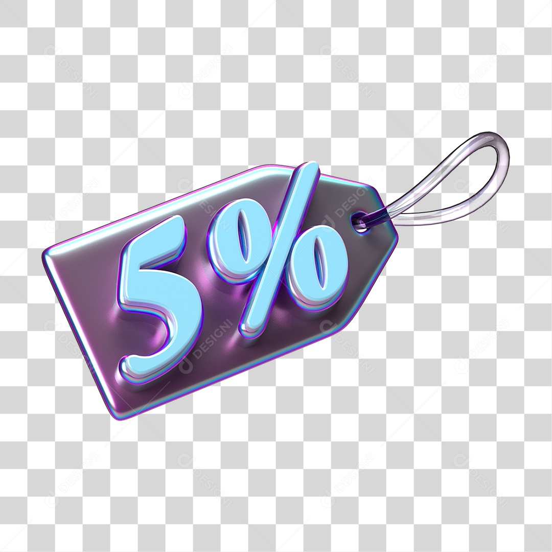 Etiqueta de Preço % PNG Transparente