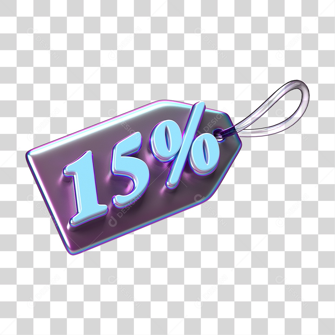 Etiqueta de Preço % PNG Transparente