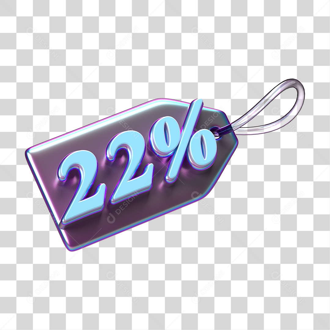 Etiqueta de Preço % PNG Transparente