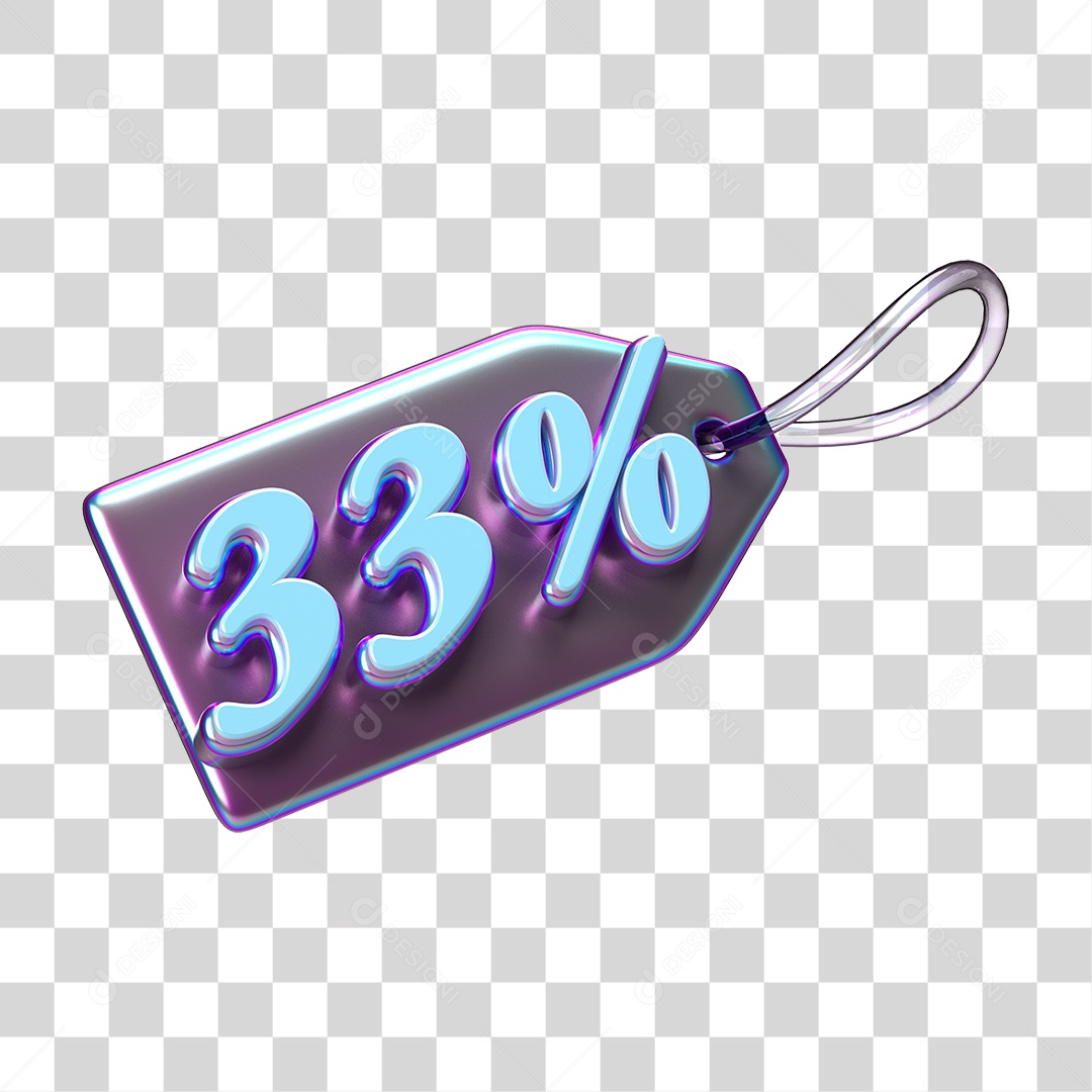 Etiqueta de Preço % PNG Transparente