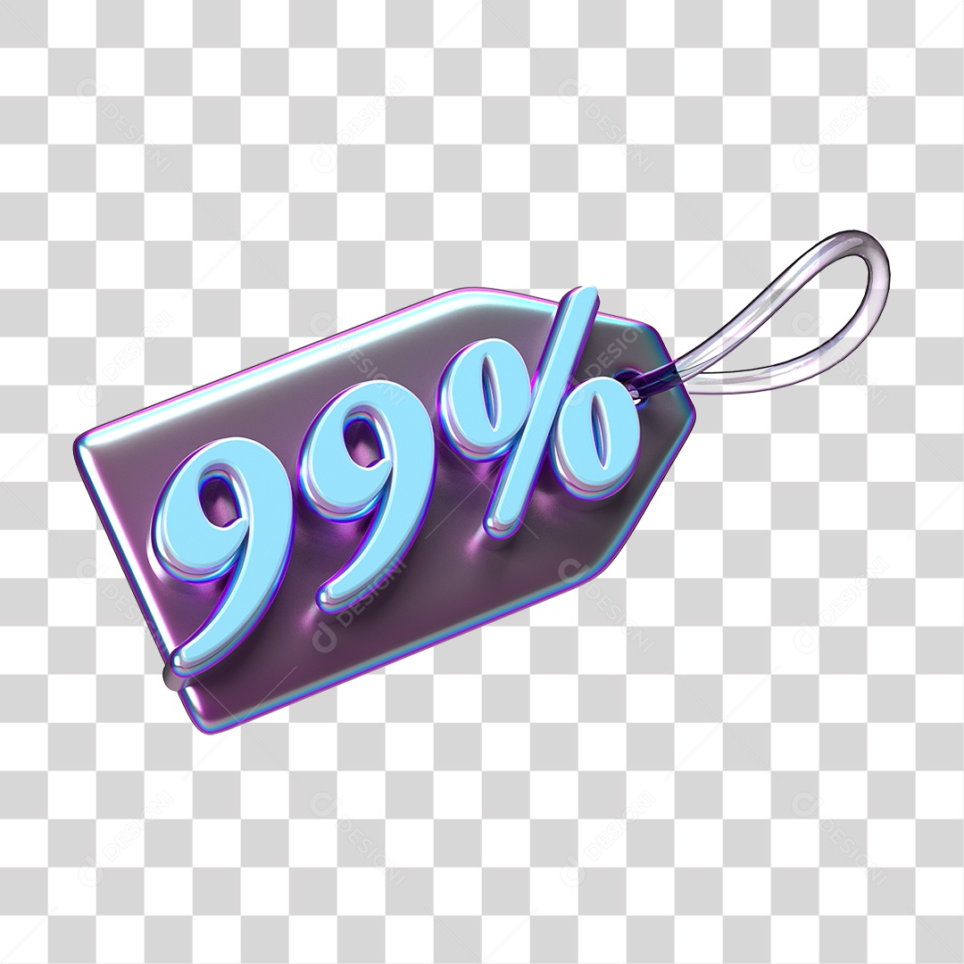 Etiqueta de Preço % PNG Transparente