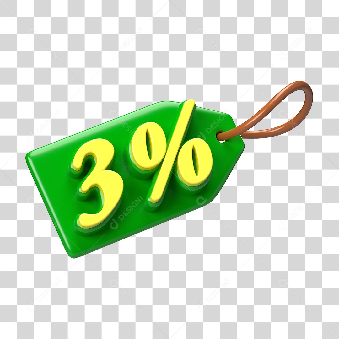 Etiqueta de Preço % PNG Transparente