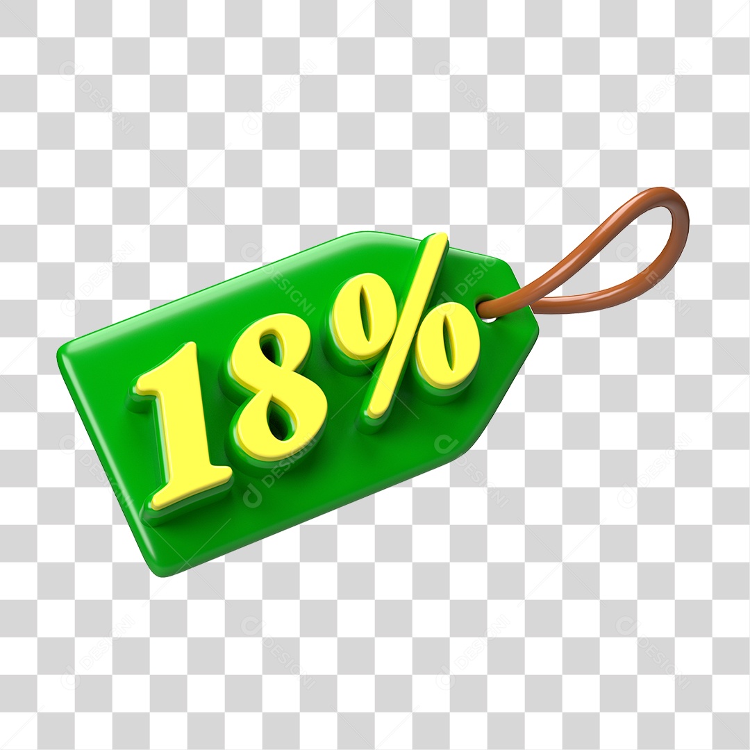 Etiqueta de Preço % PNG Transparente