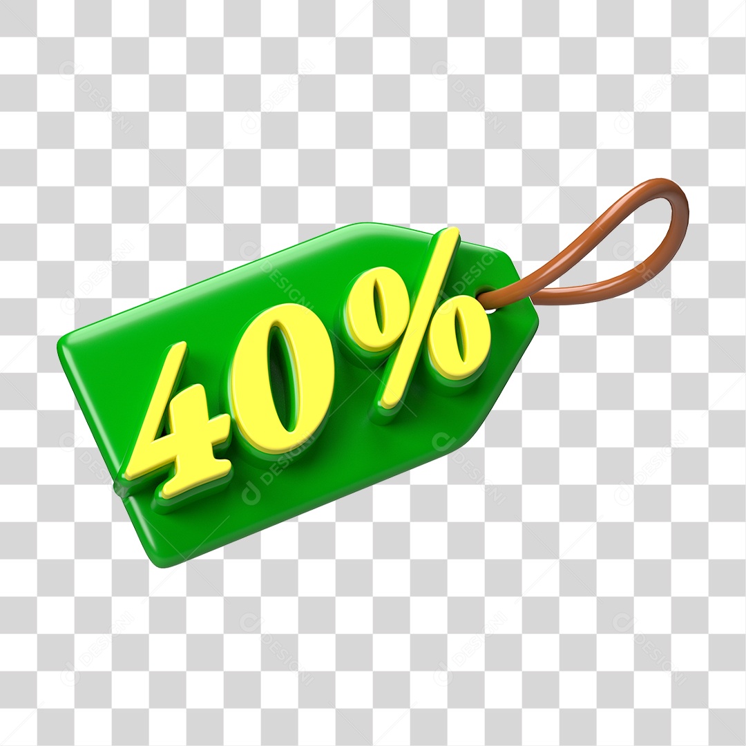 Etiqueta de Preço % PNG Transparente