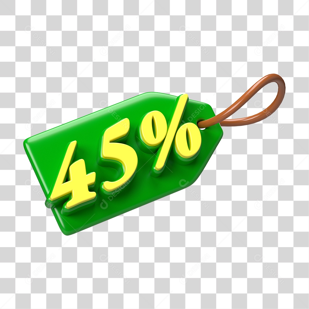 Etiqueta de Preço % PNG Transparente