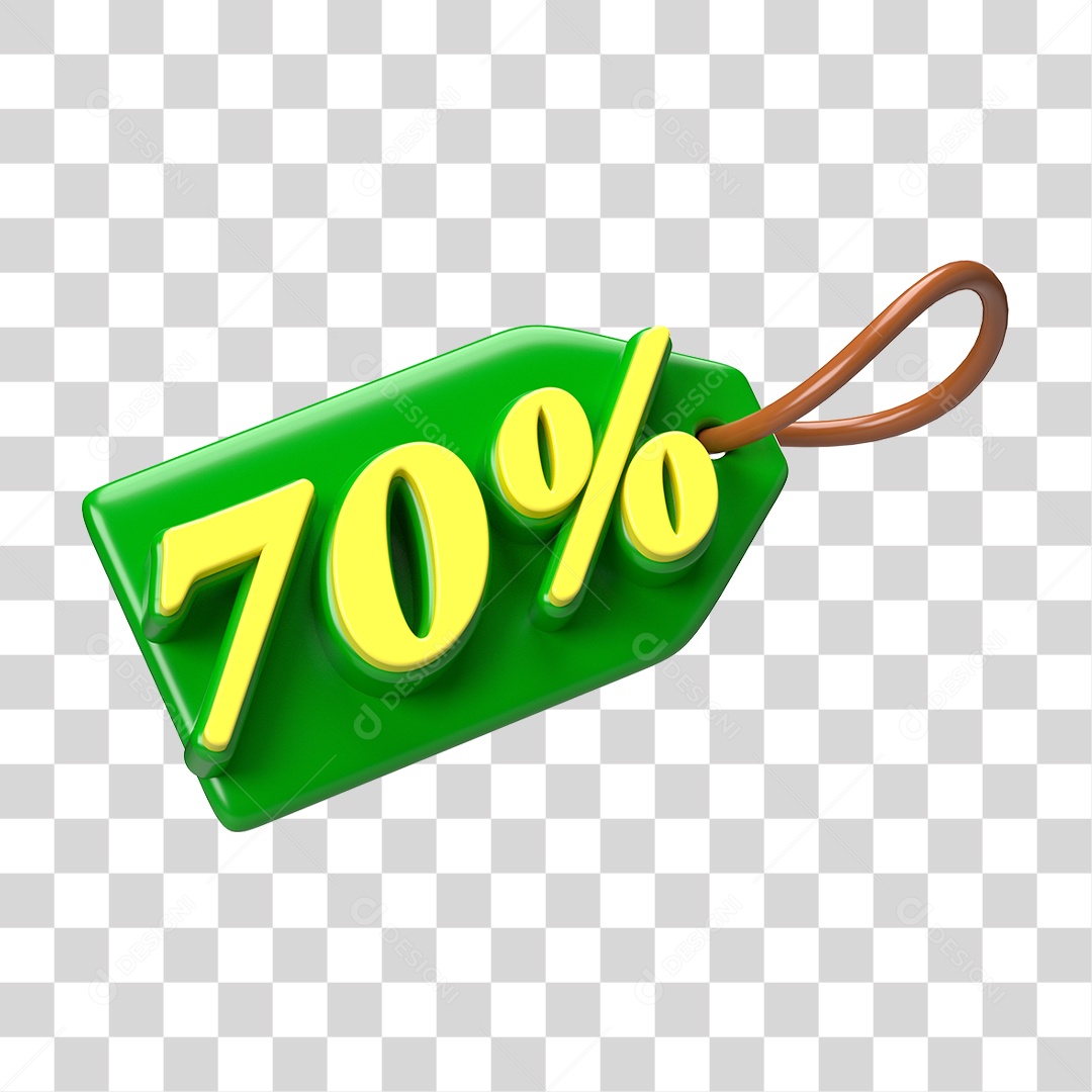 Etiqueta de Preço % PNG Transparente