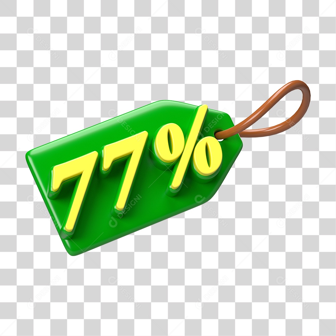 Etiqueta de Preço % PNG Transparente