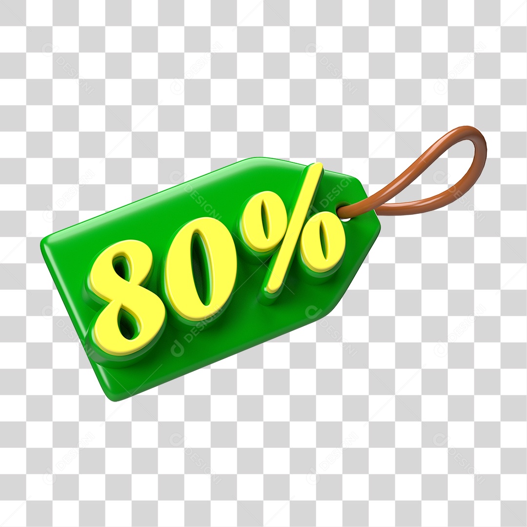 Etiqueta de Preço % PNG Transparente