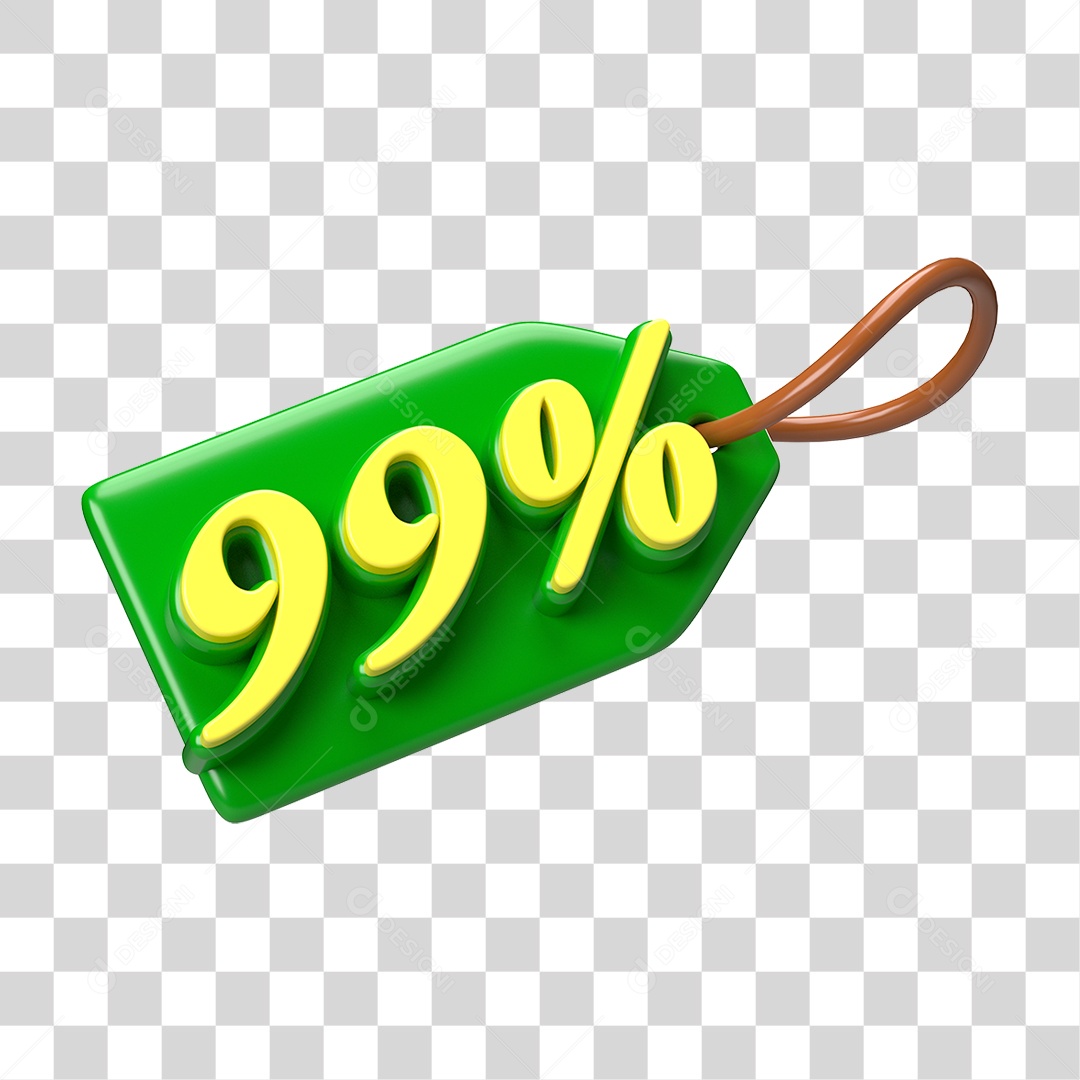 Etiqueta de Preço % PNG Transparente